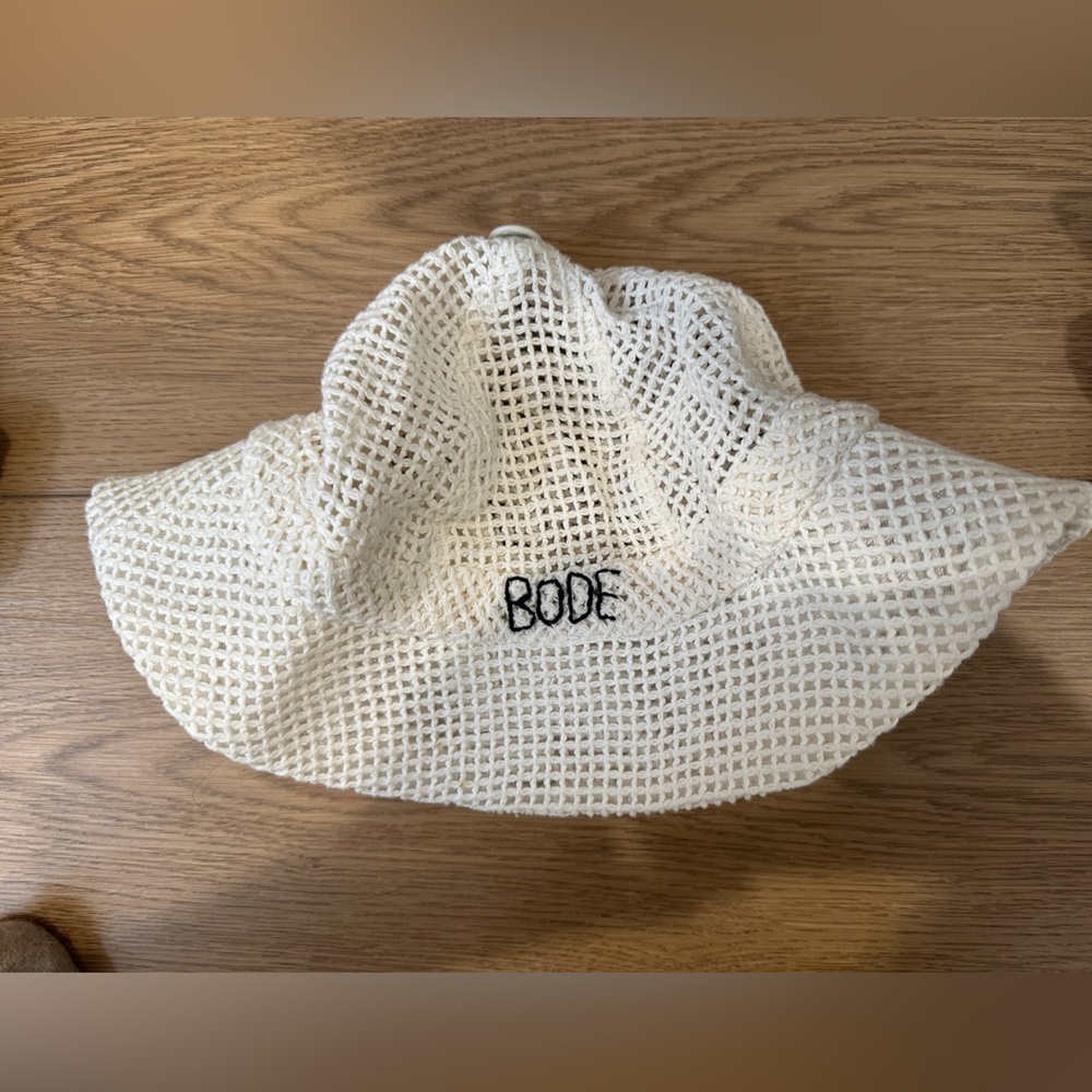 Bode white knit hat